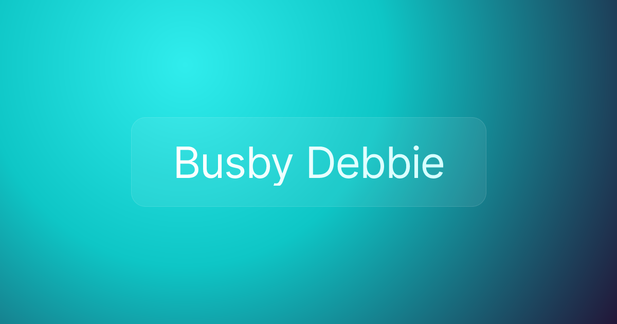 Busby Debbie