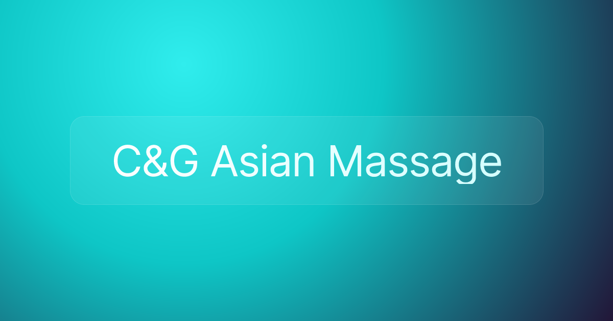 C&G Asian Massage