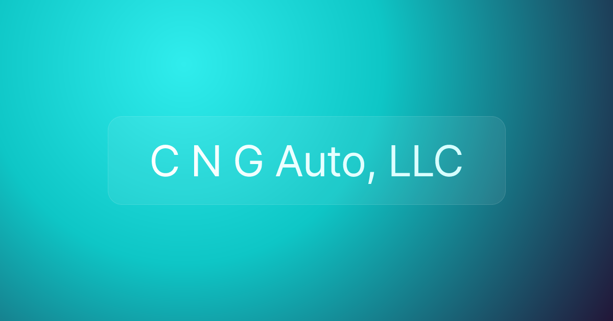 C N G Auto, LLC