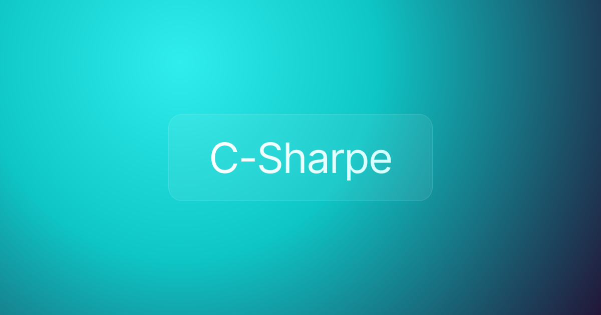 C-Sharpe
