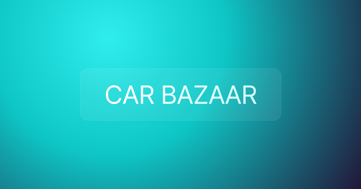 CAR BAZAAR