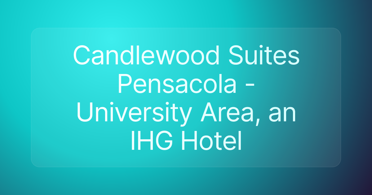 Candlewood Suites Pensacola - University Area, an IHG Hotel