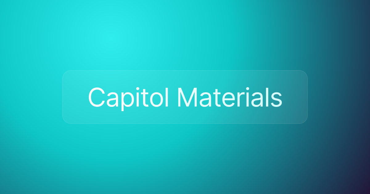 Capitol Materials