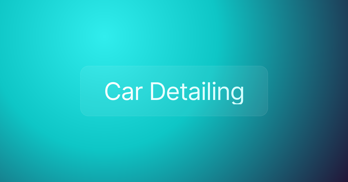 Car Detailing