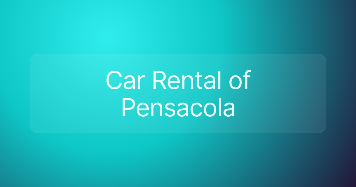 Car Rental of Pensacola