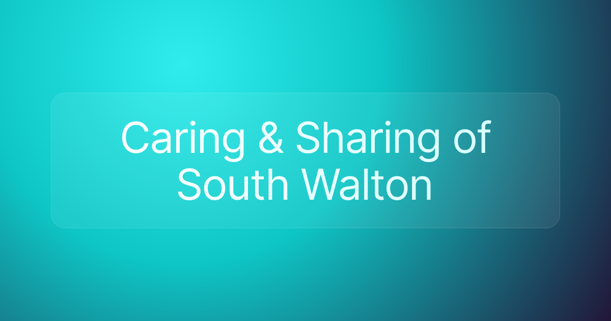 Caring & Sharing of South Walton