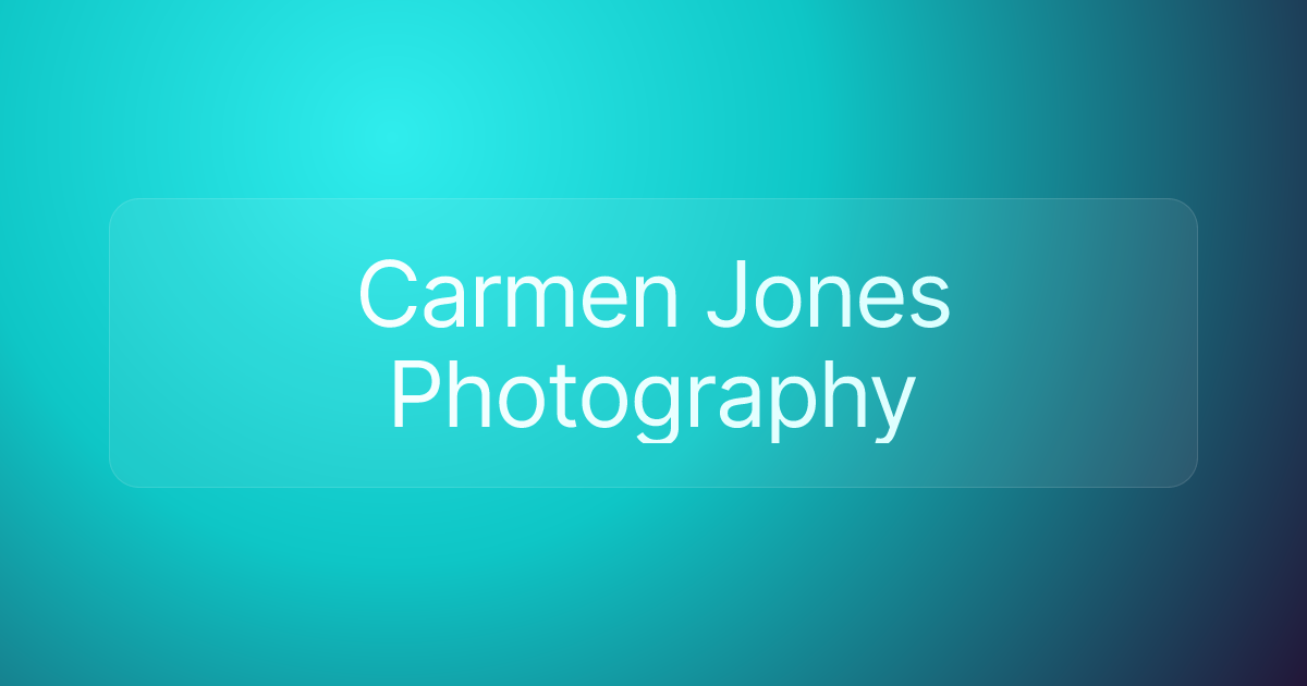 Carmen Jones Photography