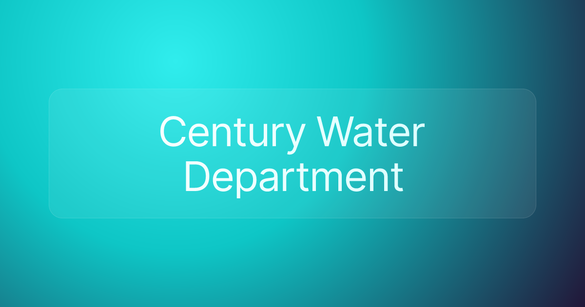 Century Water Department