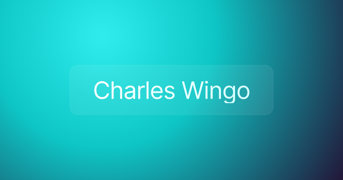 Charles Wingo