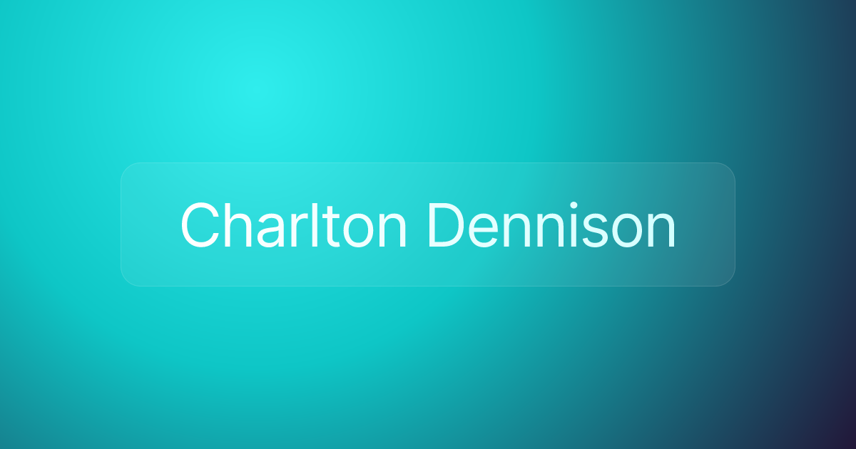 Charlton Dennison
