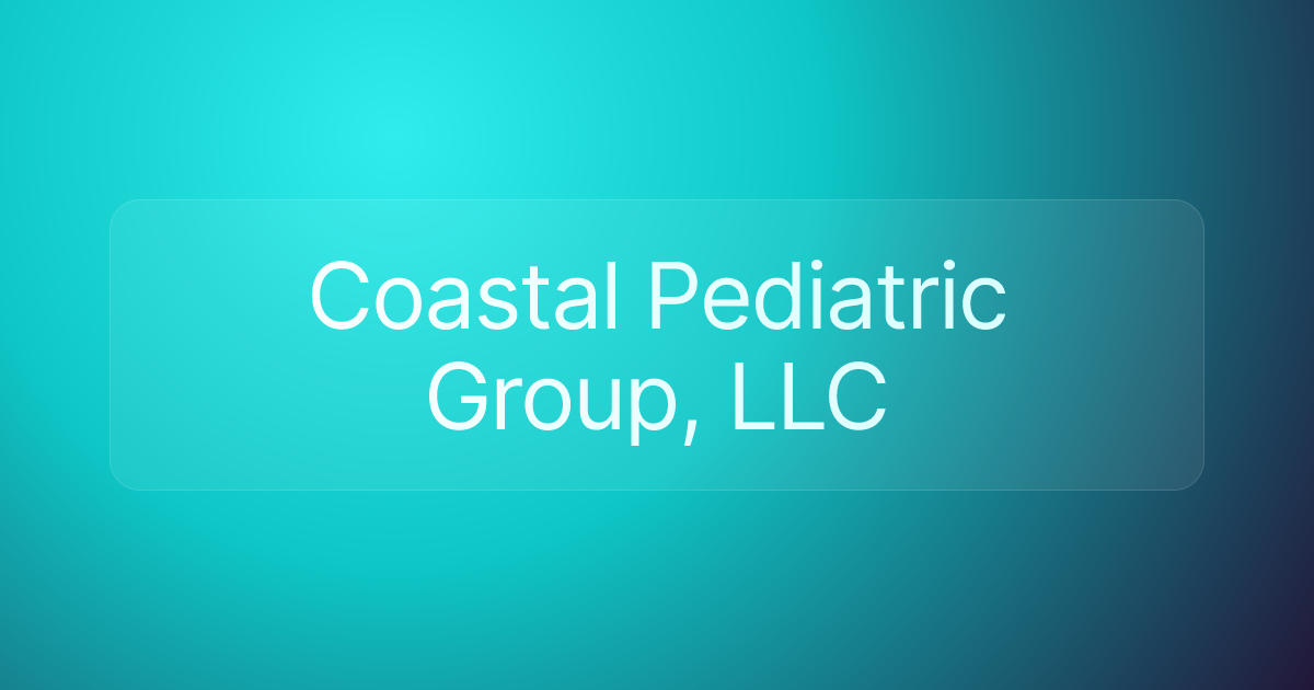 Coastal Pediatric Group, LLC
