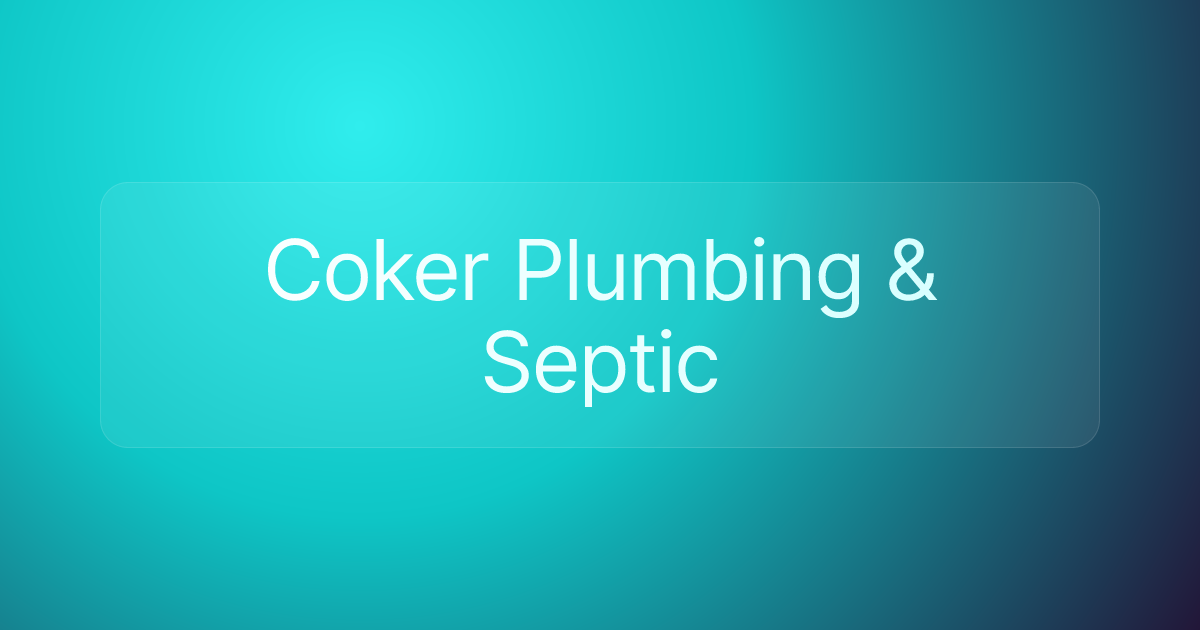 Coker Plumbing & Septic