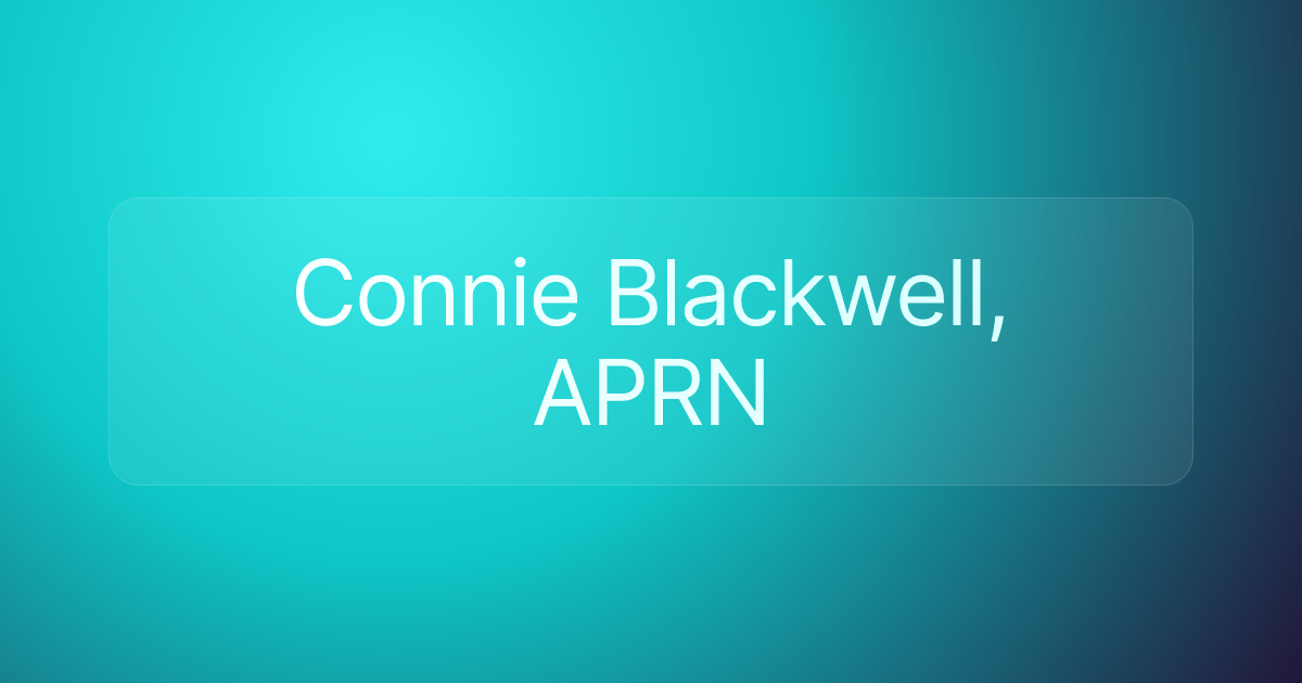 Connie Blackwell, APRN
