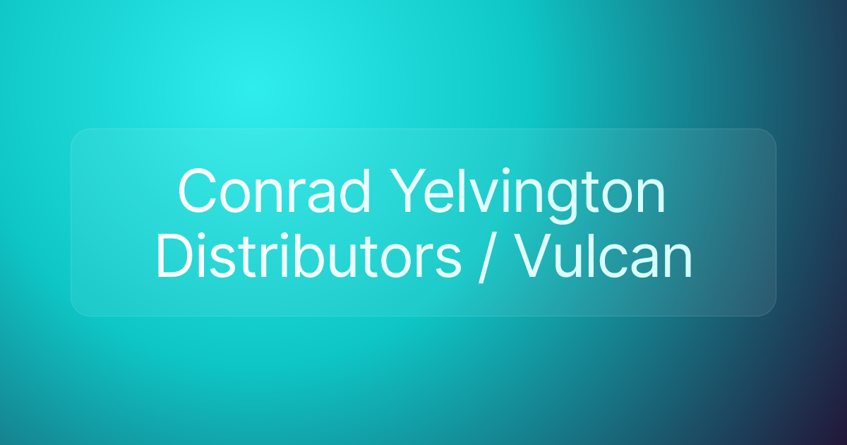 Conrad Yelvington Distributors / Vulcan