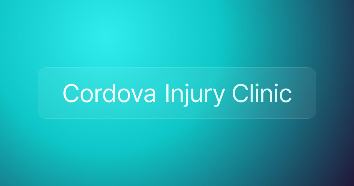 Cordova Injury Clinic