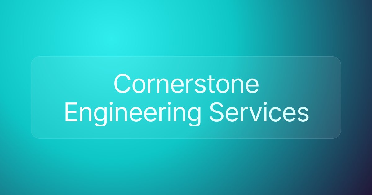 Cornerstone Engineering Services