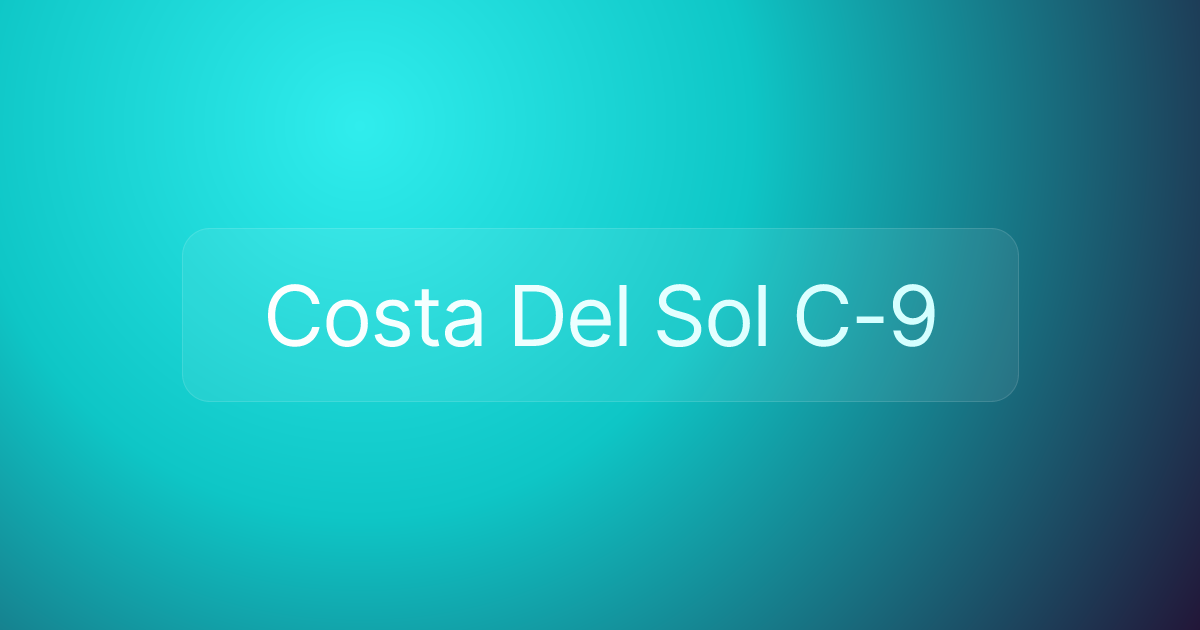 Costa Del Sol C-9
