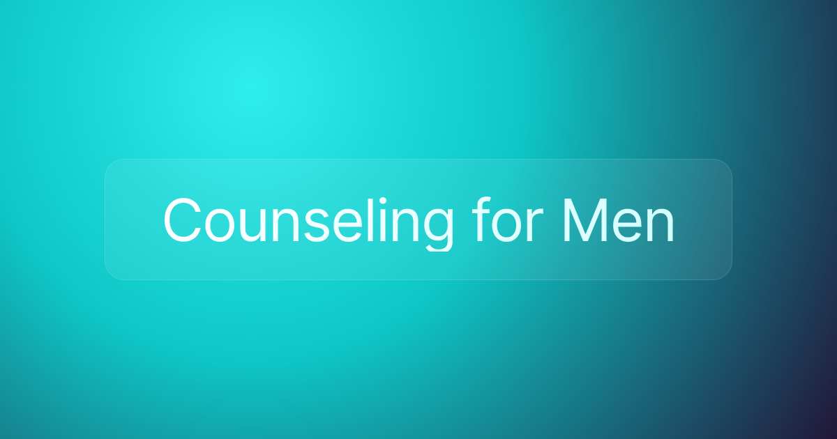 Counseling for Men