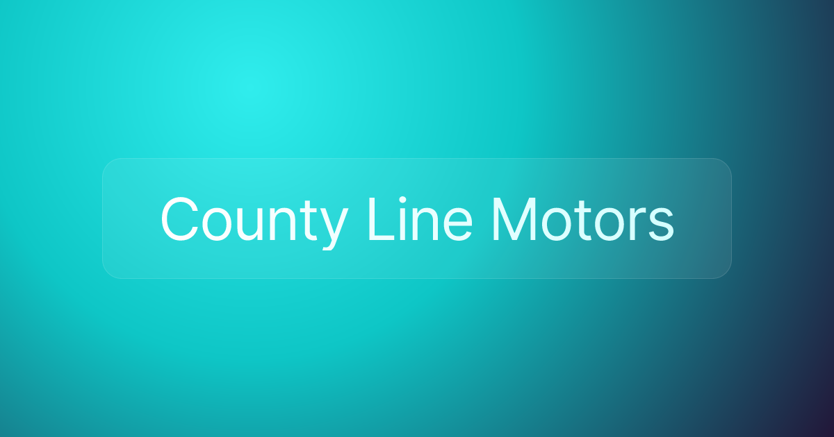 County Line Motors