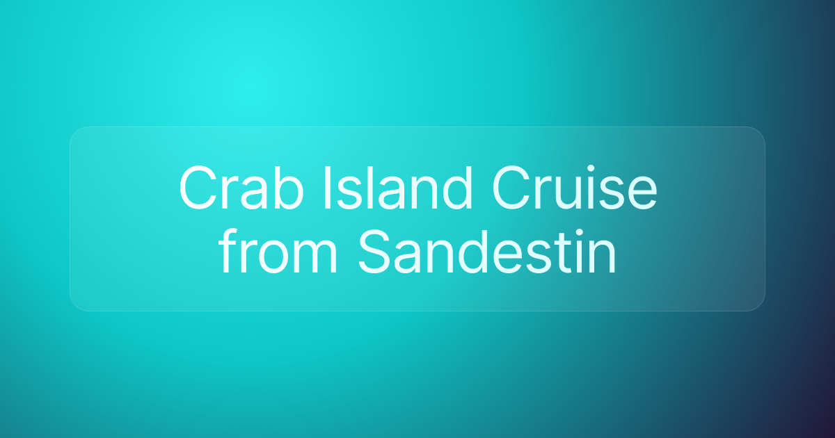 Crab Island Cruise from Sandestin