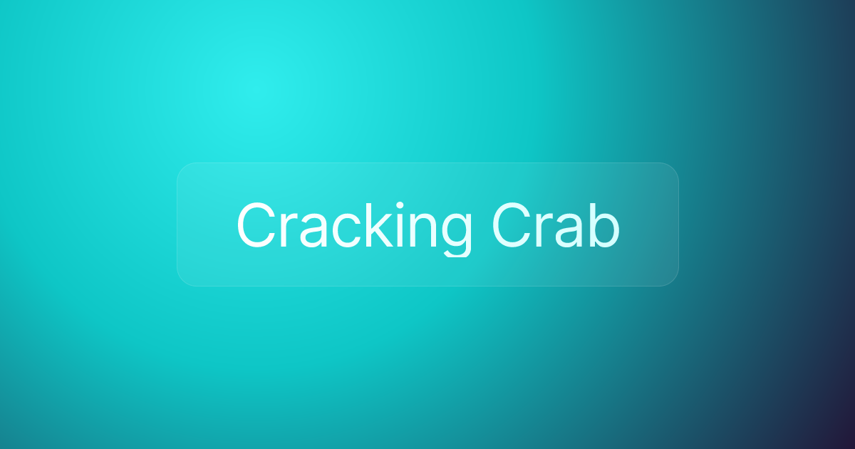Cracking Crab