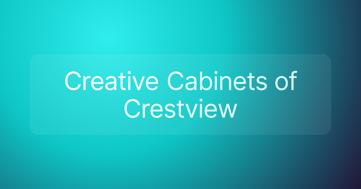 Creative Cabinets of Crestview