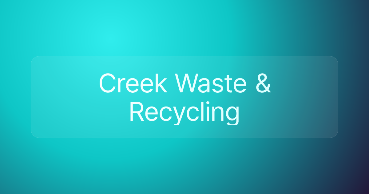 Creek Waste & Recycling