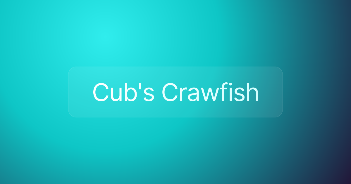 Cub's Crawfish