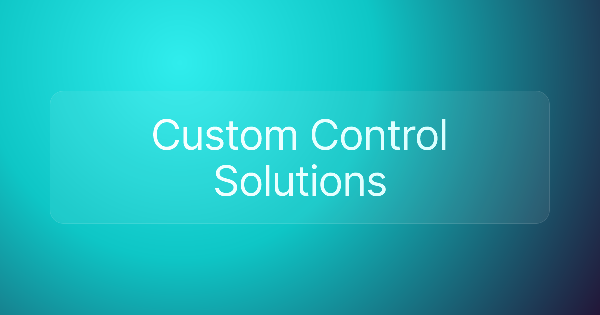 Custom Control Solutions
