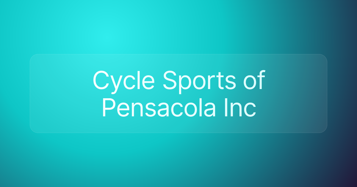 Cycle Sports of Pensacola Inc
