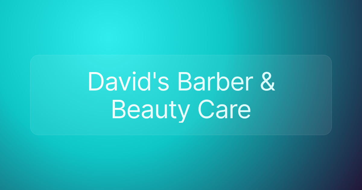 David's Barber & Beauty Care