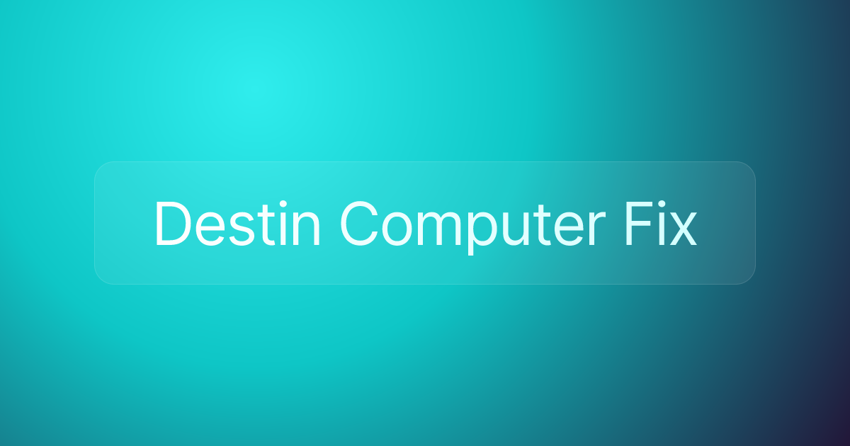 Destin Computer Fix