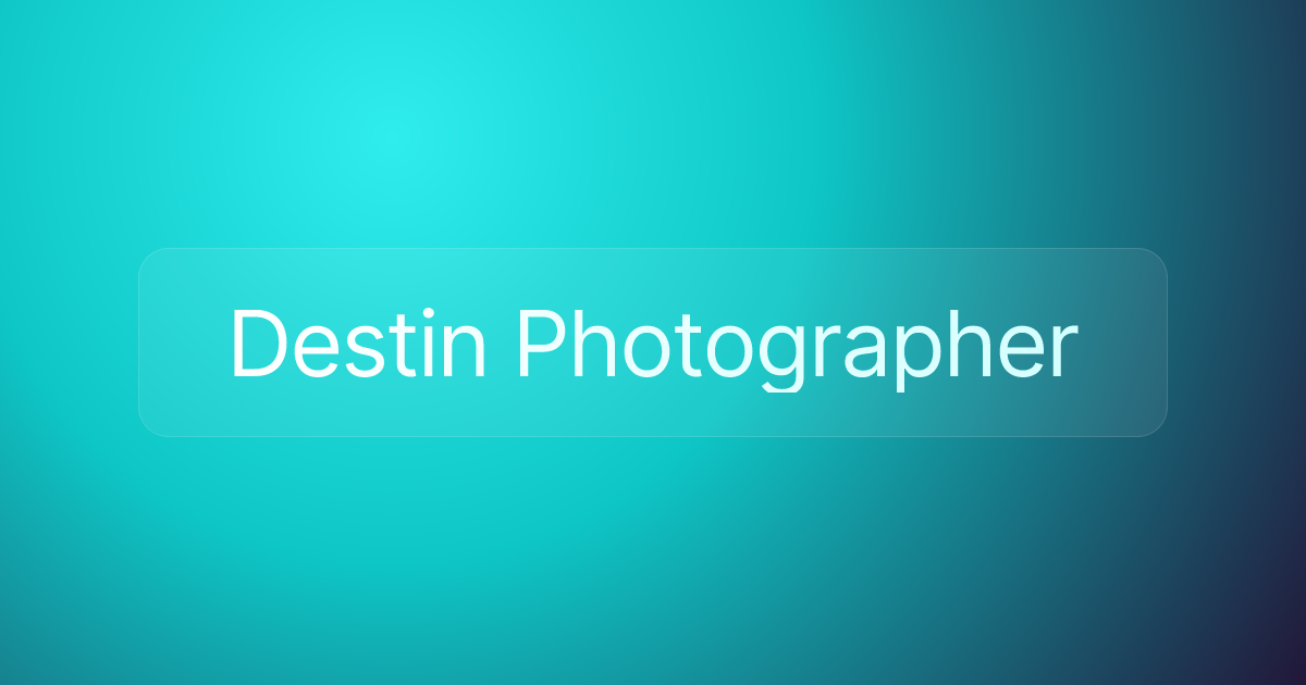 Destin Photographer