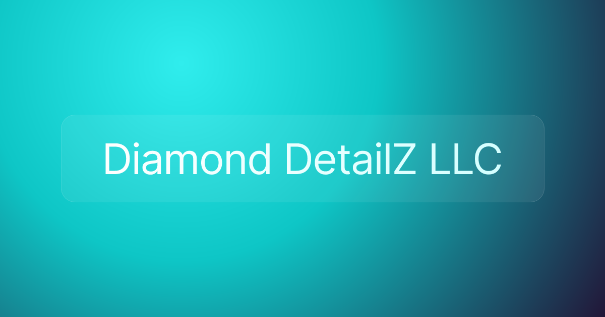 Diamond DetailZ LLC