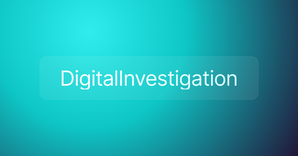 DigitalInvestigation
