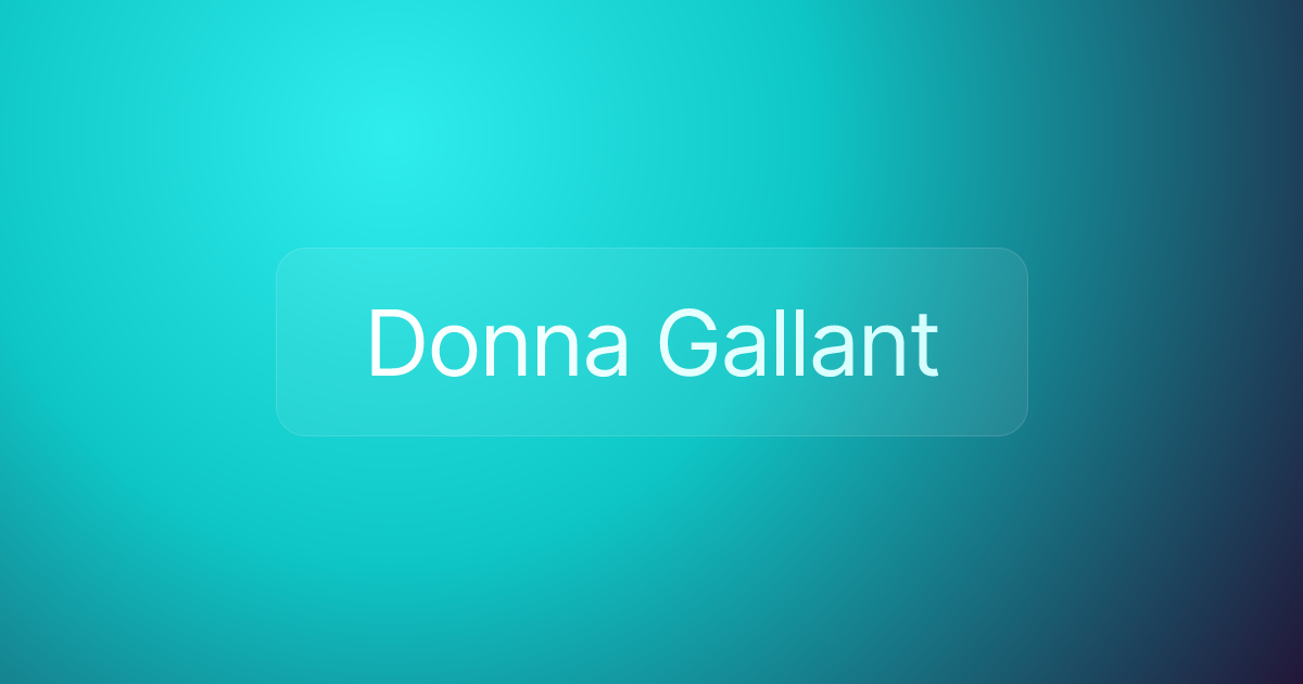 Donna Gallant