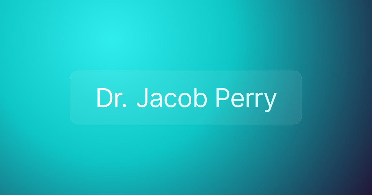 Dr. Jacob Perry