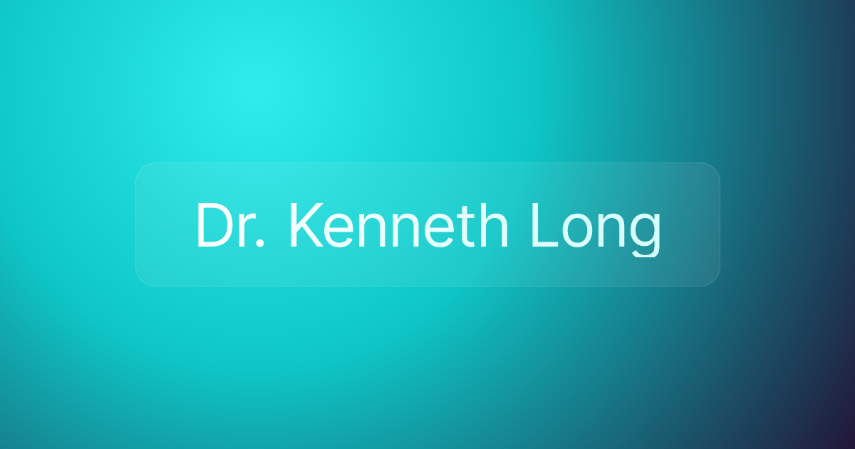 Dr. Kenneth Long
