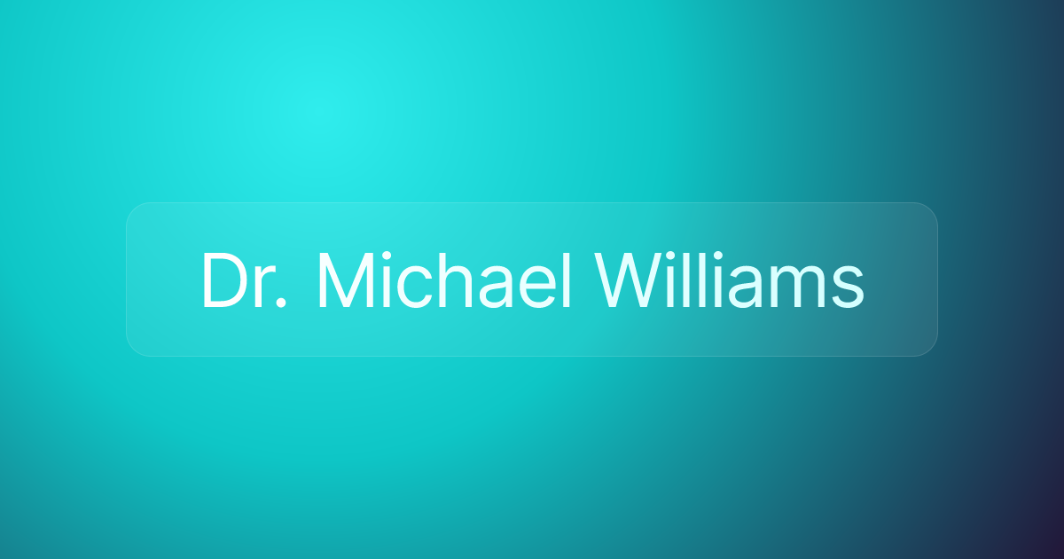 Dr. Michael Williams