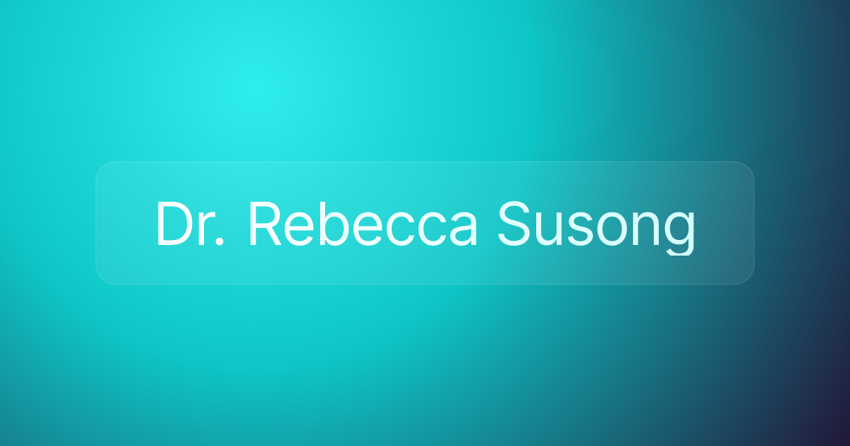Dr. Rebecca Susong