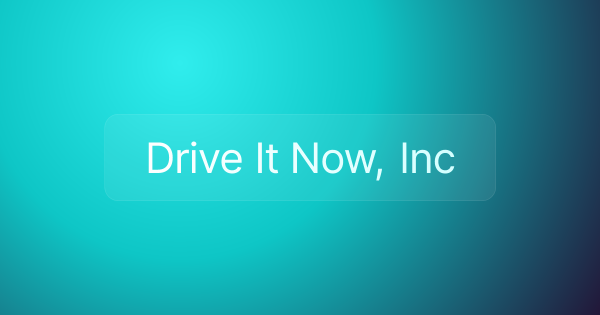 Drive It Now, Inc