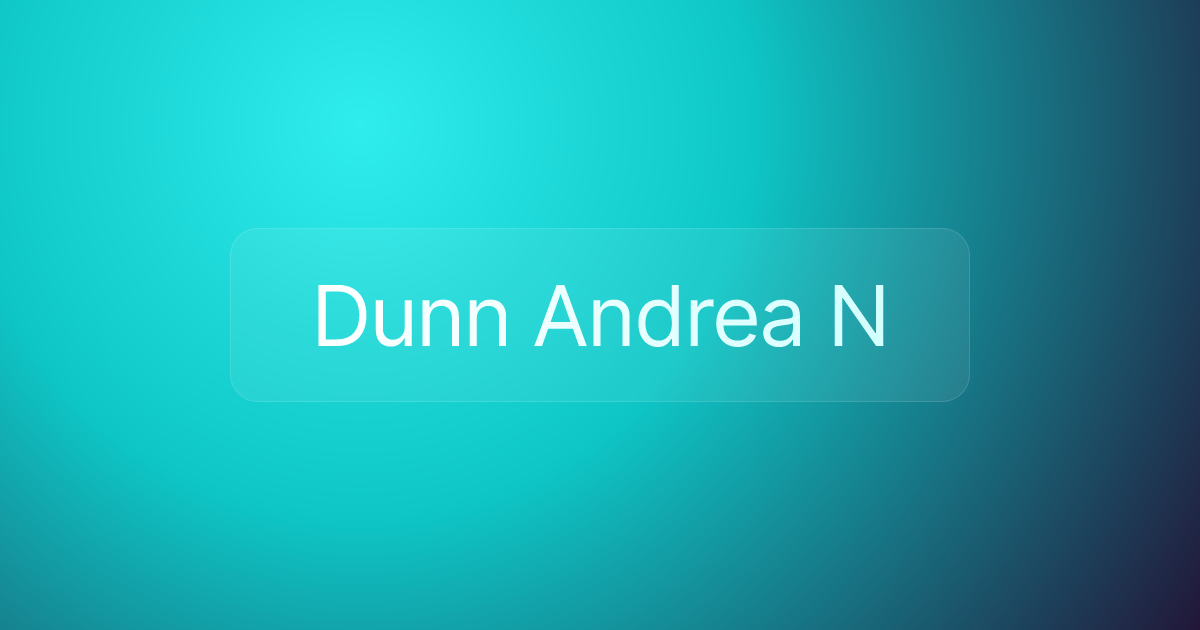 Dunn Andrea N