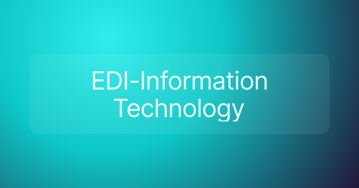 EDI-Information Technology