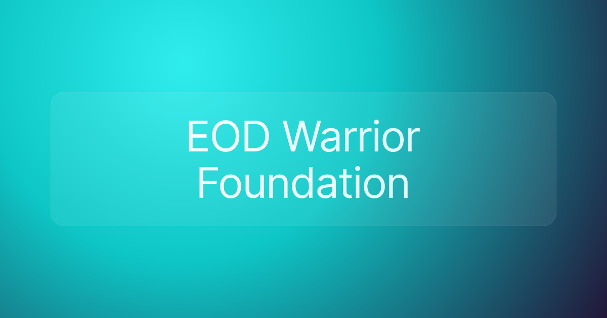 EOD Warrior Foundation