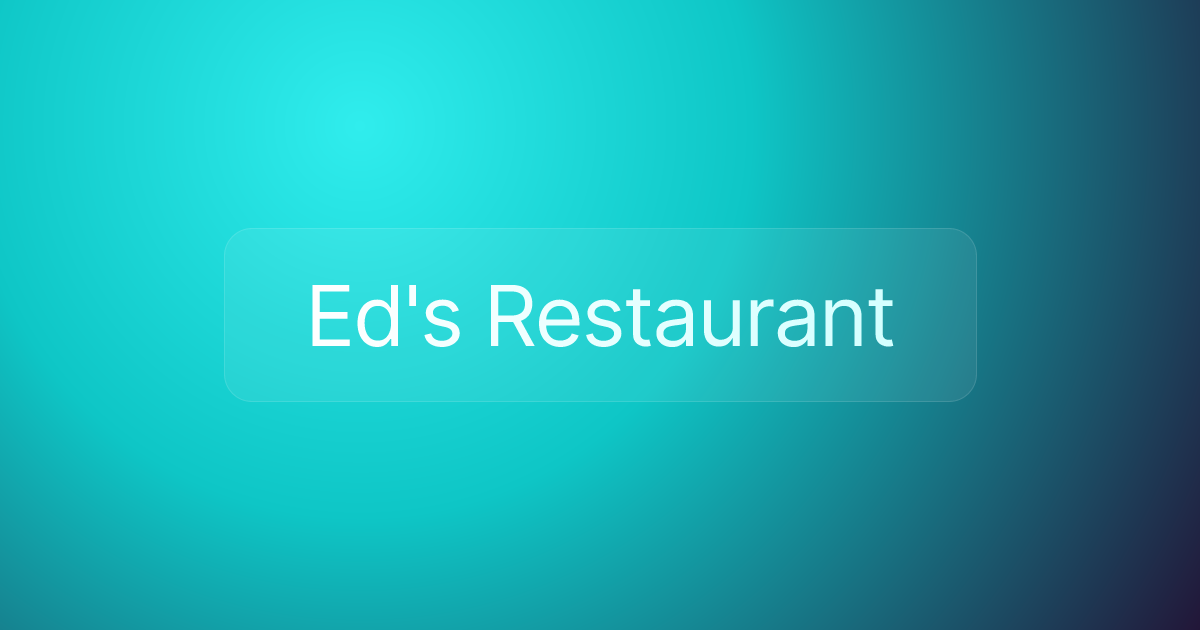 Ed's Restaurant