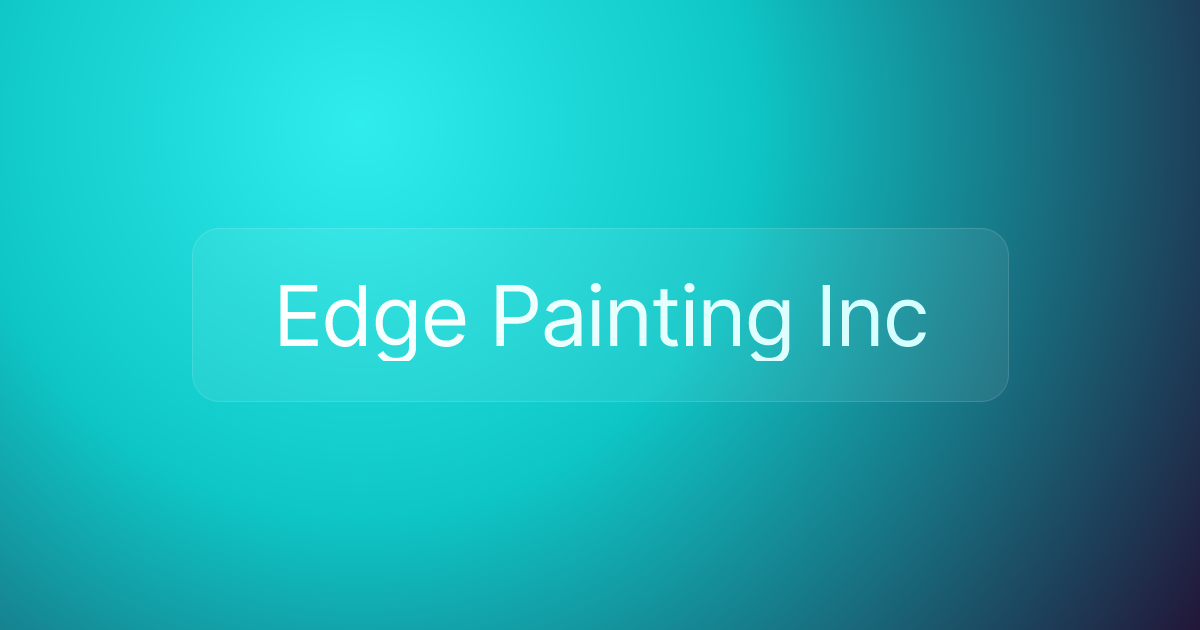 Edge Painting Inc