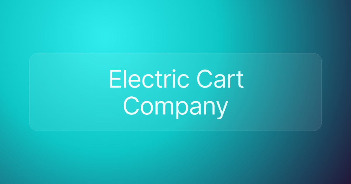 Electric Cart Company