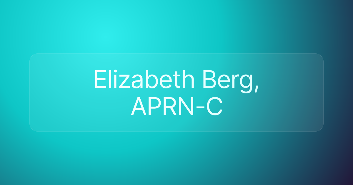 Elizabeth Berg, APRN-C