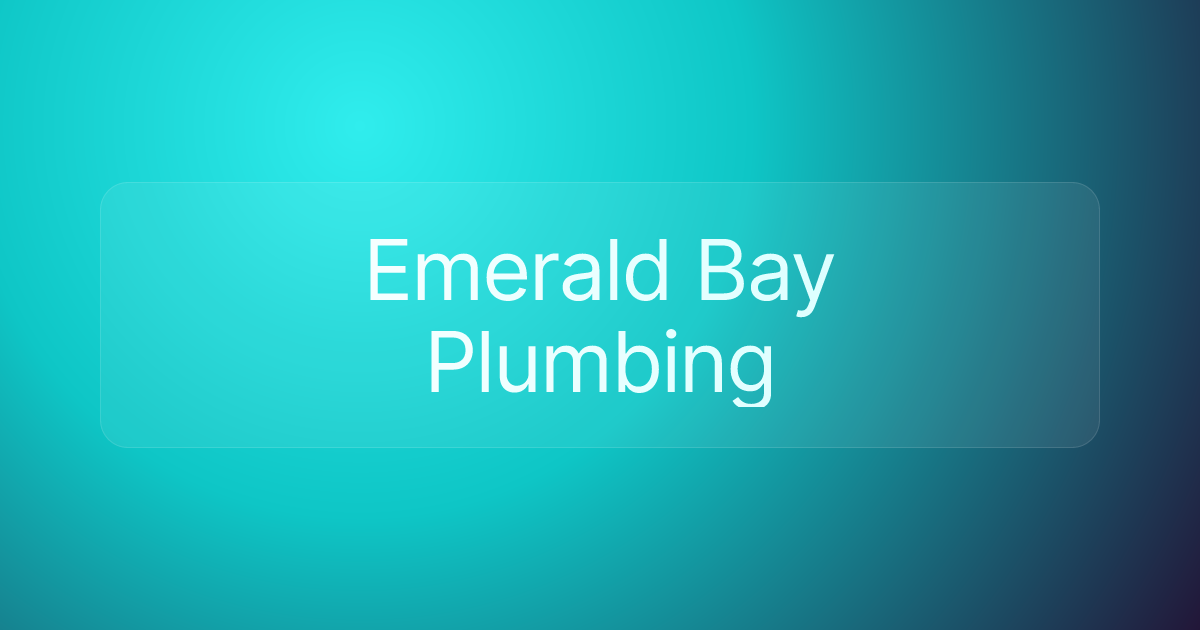 Emerald Bay Plumbing