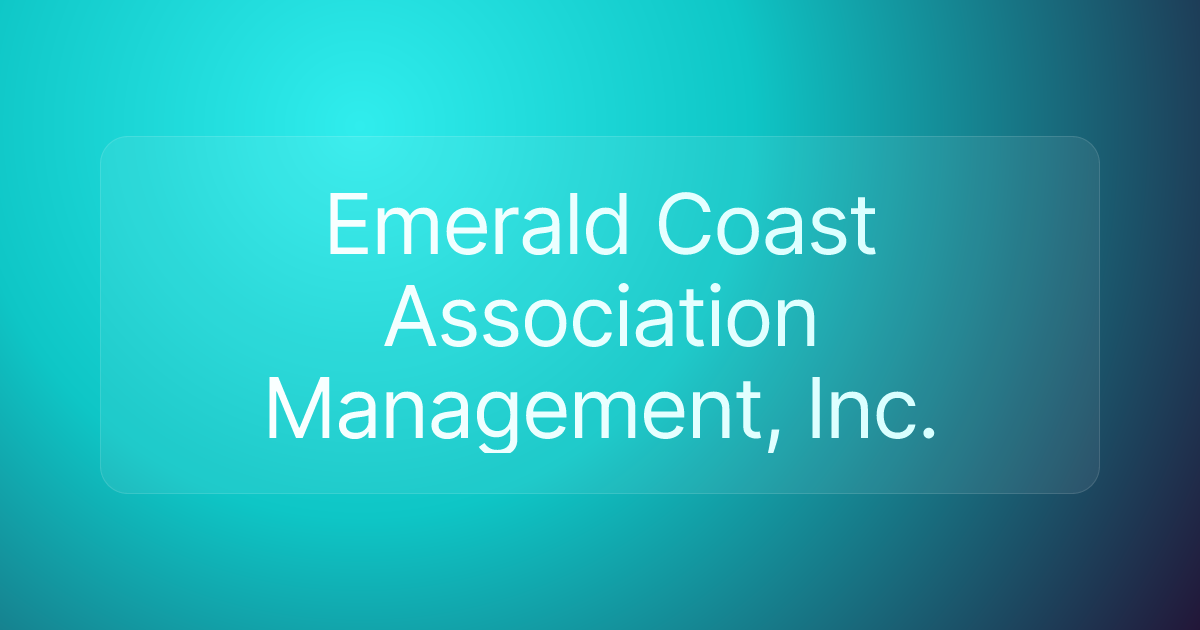 Emerald Coast Association Management, Inc.
